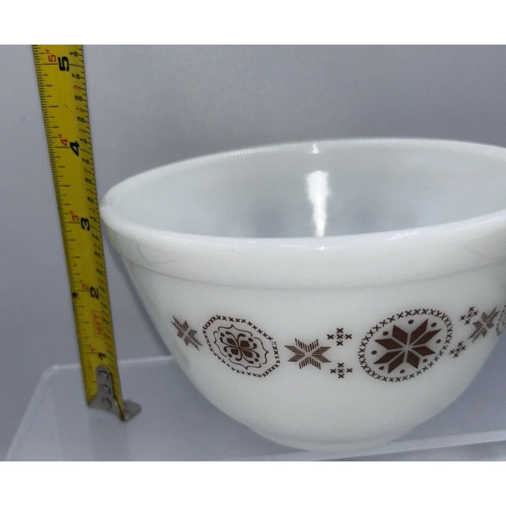 Pyrex Town & Country Brown Cinderella Nesting Mixing Bowls 401 6